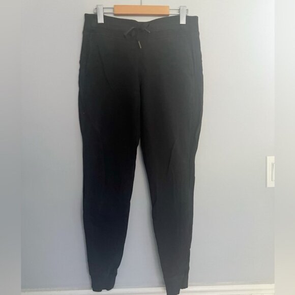 Lululemon Fleece Please Jogger Terry Black Size 4 - Picture 1 of 6